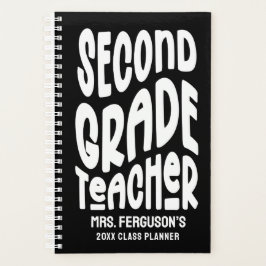Second Grade Teacher Minimalist Text プランナー手帳