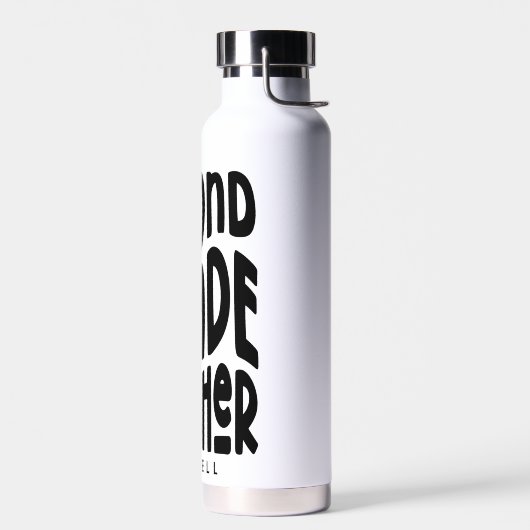 Second Grade Teacher Simple Text ウォーターボトル (左面)