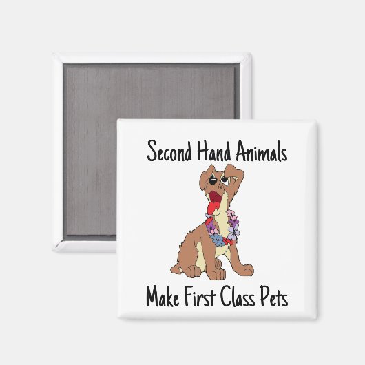 Second Hand Animals Make First Class Magnet マグネット (正面/裏面)