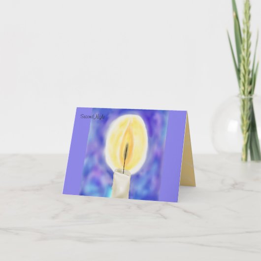 Second Night Hanukkah Card シーズンカード (正面)
