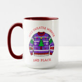 Second Place Ugly Sweater Winner Christmas マグカップ (左)
