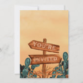 Second Rodeo – カウボーイボーイ第2誕生日 招待状 (裏面)