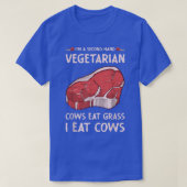 Secondhand Vegetarian Funny BBQ Grilling  1272 Tシャツ (デザイン正面)
