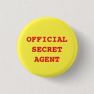 「Secret Agent/Spy」ボタン 缶バッジ