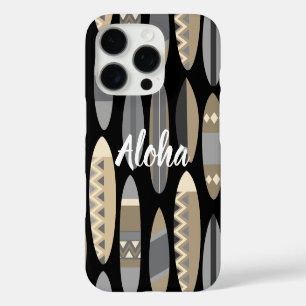 Secret Beach Hawaiian Surfboards - ブラック iPhone 16 Proケース