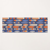 Secret Beach Hawaiian Surfboards - Blue and Orange ヨガマット (正面(横))