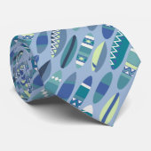 Secret Beach Hawaiian Surfboards - Light Blue ネクタイ (ロール)