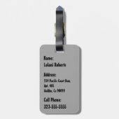 Secret Beach Hawaiian Surfboards - Neutral ラゲッジタグ (裏面縦)