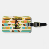 Secret Beach Hawaiian Surfboards - Turquoise ラゲッジタグ (正面横)