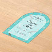 Secret d'Indochine luxury Chinoiserie pattern アクリル招待状 (レイダウン)