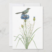 Secret Garden Wildflowers Wedding Invitation 招待状 (裏面)