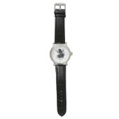 Secret Heart Frog Vintage Black Leather Scientific 腕時計 (フラット)