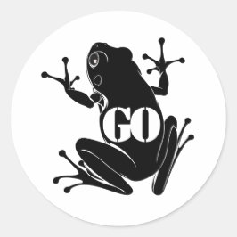 Secret Heart "GO" Flying Frog Classic ラウンドシール
