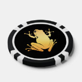 Secret Heart Gold and Silver Flying Frog ポーカーチップ (シングル)