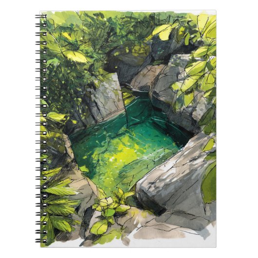 Secret Jungle Pool Notebook ノートブック (正面)