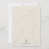 Secret Kiss Wedding Invitation 招待状 (裏面)