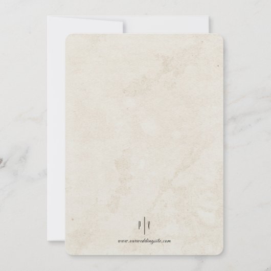 Secret Kiss Wedding Invitation 招待状 (裏面)