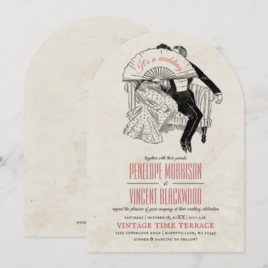 Secret Love Wedding Invitation 招待状 (正面/裏面)