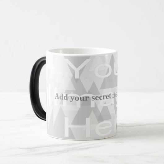 Secret Message Morphing Template Mug モーフィングマグカップ (正面左)