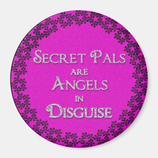Secret Pal Magnet – ラウンド マグネット (正面)