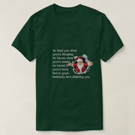 Secret Santa - A MisterPシャツ Tシャツ (デザイン正面)