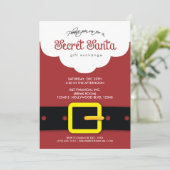 Secret Santa Gift Exchange企業のパーティー 招待状 (スタンド正面)