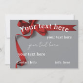 Secret Santa Gift Exchange  招待状 (裏面)