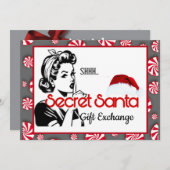 Secret Santa Gift Exchange  招待状 (正面/裏面)