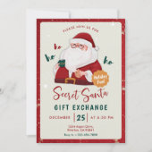 Secret Santa Gift Exchange Invite 招待状 (正面)