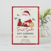 Secret Santa Gift Exchange Invite 招待状 (スタンド正面)