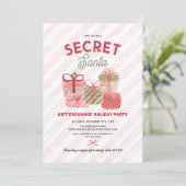 Secret Santa Holiday Gift Exchange Party 招待状 (スタンド正面)