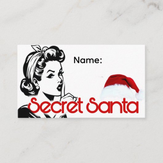 Secret Santa Name Card 名刺 (正面)
