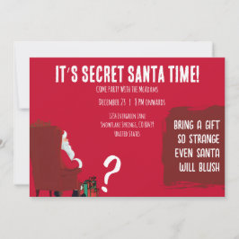 Secret Santa Party – Funny Invitation Card 招待状