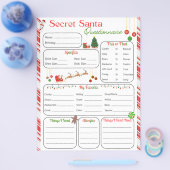 Secret Santa Questionnaire チラシ (シングル)