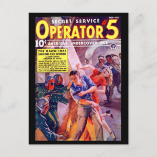 Secret Service Operator 5 - 1938年11月 – 12月a_Pulp A ポストカード