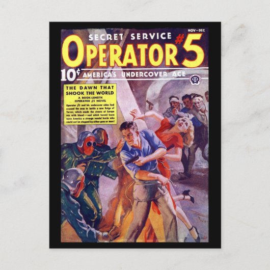 Secret Service Operator 5 - 1938年11月 – 12月a_Pulp A ポストカード (正面)