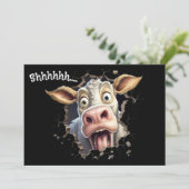 Secret Surprise Party Invite | Shhh Cow 招待状 (スタンド正面)