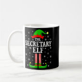 Secretary Elf Funny Christmas Family Matching コーヒーマグカップ (左)