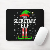 Secretary Elf Funny Christmas Family Matching マウスパッド (マウス)