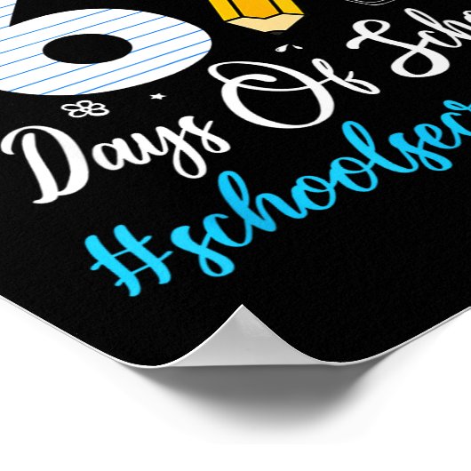 Secretary Survived 67 Days Of School Humor Design  ポスター (角)