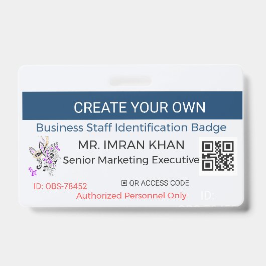 Secure Badge | 職場バッジ - 企業ID バッジ (正面)