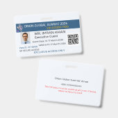 Secure Badge|Teacher ID|Corporate ID|パーソナライズ バッジ (正面&裏面)