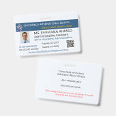 Secure Badge|Teacher ID|Corporate ID|Personnalisé バッジ (表裏)