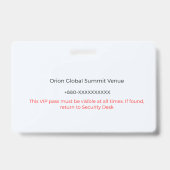 Secure Badge|Teacher ID|Corporate ID|Personnalisé バッジ (裏面)