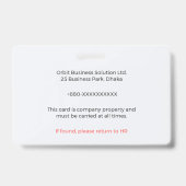Secure Badge | Workplace Badge – Corporate ID バッジ (裏面)