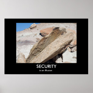 SECURITYは錯覚のデモティビティショナルなポスターである ポスター
