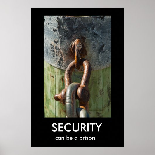 SECURITY、刑務所の民主化ポスターになることができる ポスター (正面)
