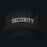 Security 刺繍入りキャップ<br><div class="desc">Custom Security Embroidered Hats Cap</div>