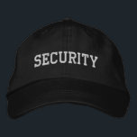 Security 刺繍入りキャップ<br><div class="desc">Custom Security Embroidered Hats Cap</div>