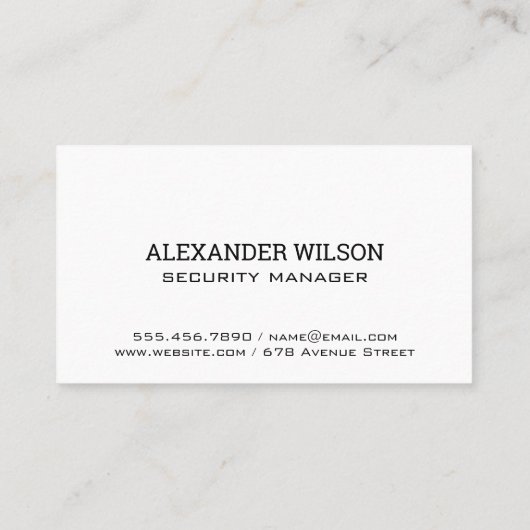 Security Camera Logo | Corporate Sky Scrapers 名刺 (裏面)